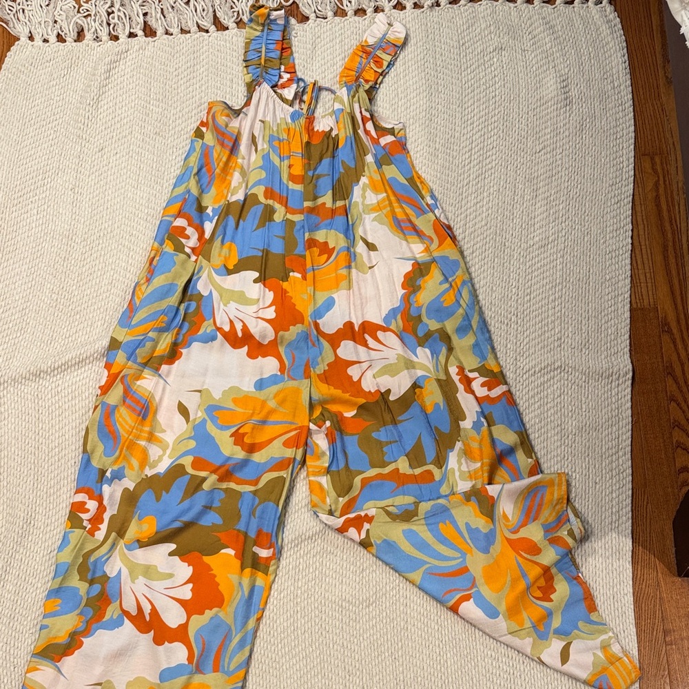 Colorful Floral One Piece Romper